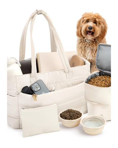Puffer Dog Travel Bag for Dog Moms
